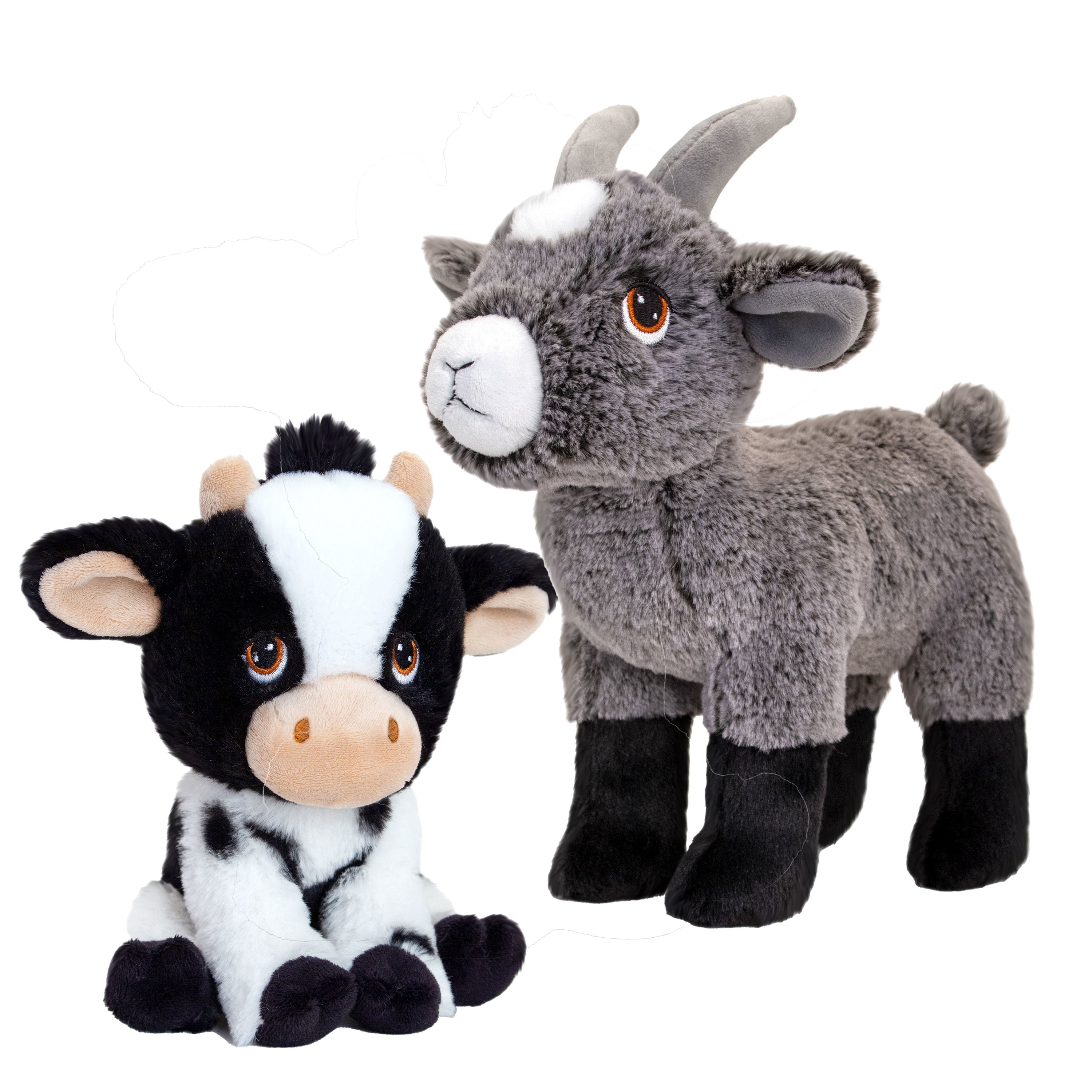 pluche-knuffel-boerderijdieren-voordeelset-koe-en-geit-van-19-cm_10356842