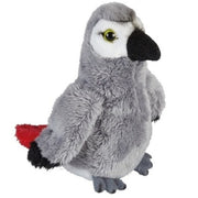 Grijze roodstaartpapegaai knuffel - pluche - 15 cm - vogel - Pluchen speelgoed
