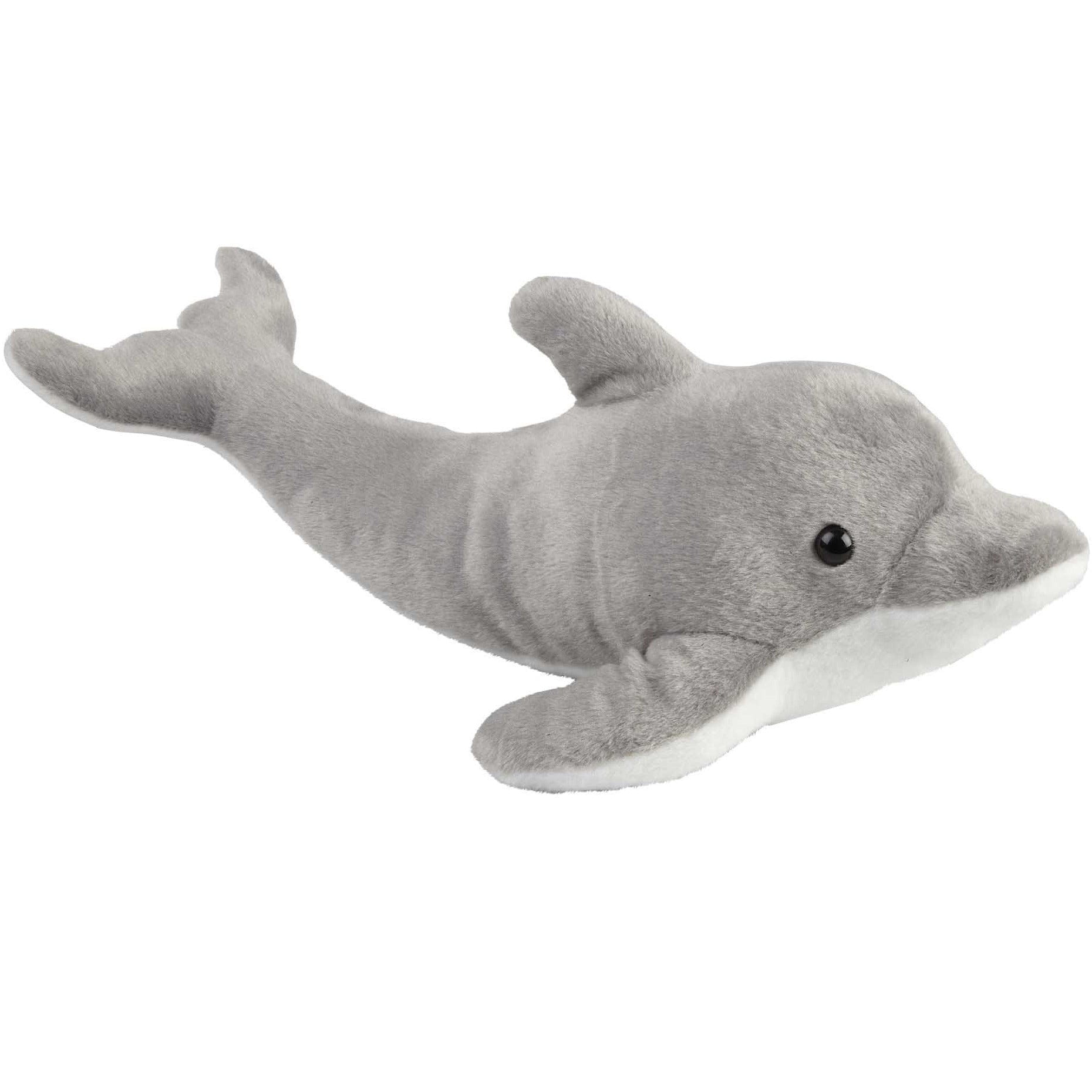 Ravensden dolfijn knuffel - pluche - grijs - 45 cm - zee dier - Pluchen speelgoed