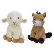 pluche-boerderijdieren-knuffels-schaap-en-paard-van-23-cm_10349859-1