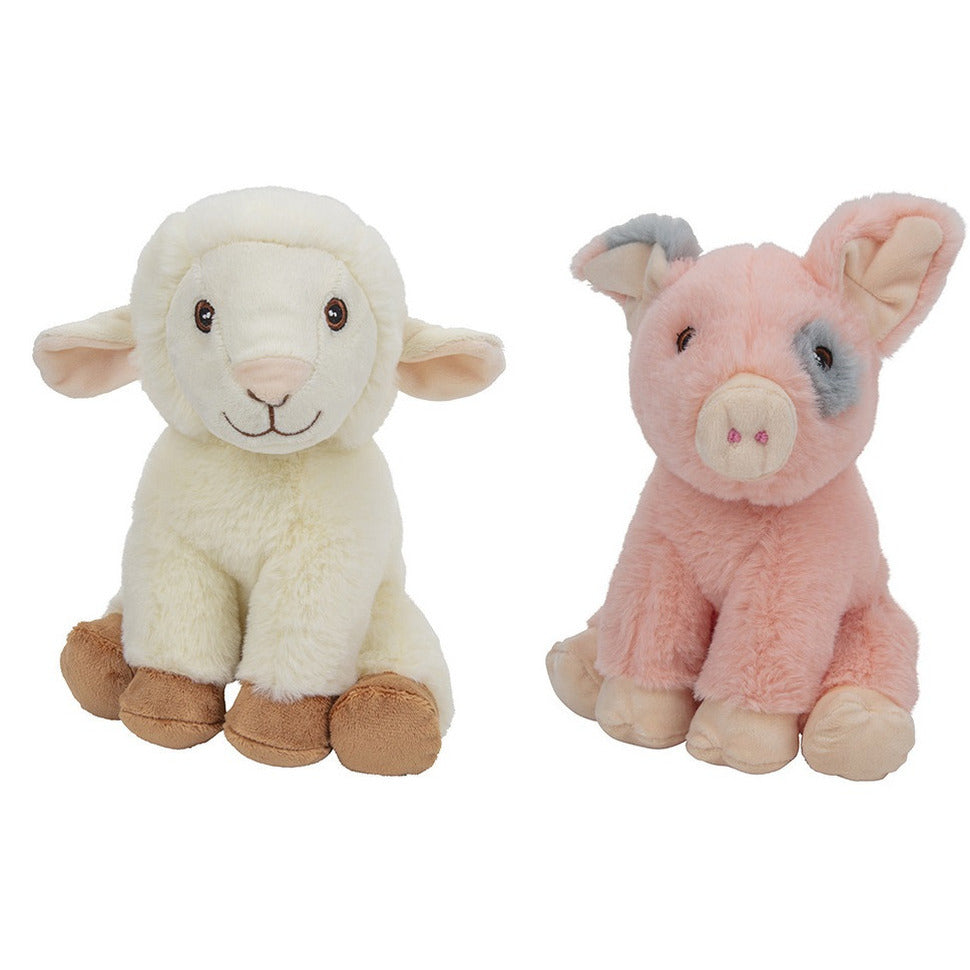 pluche-boerderijdieren-knuffels-schaap-en-varken-van-23-cm_10349863