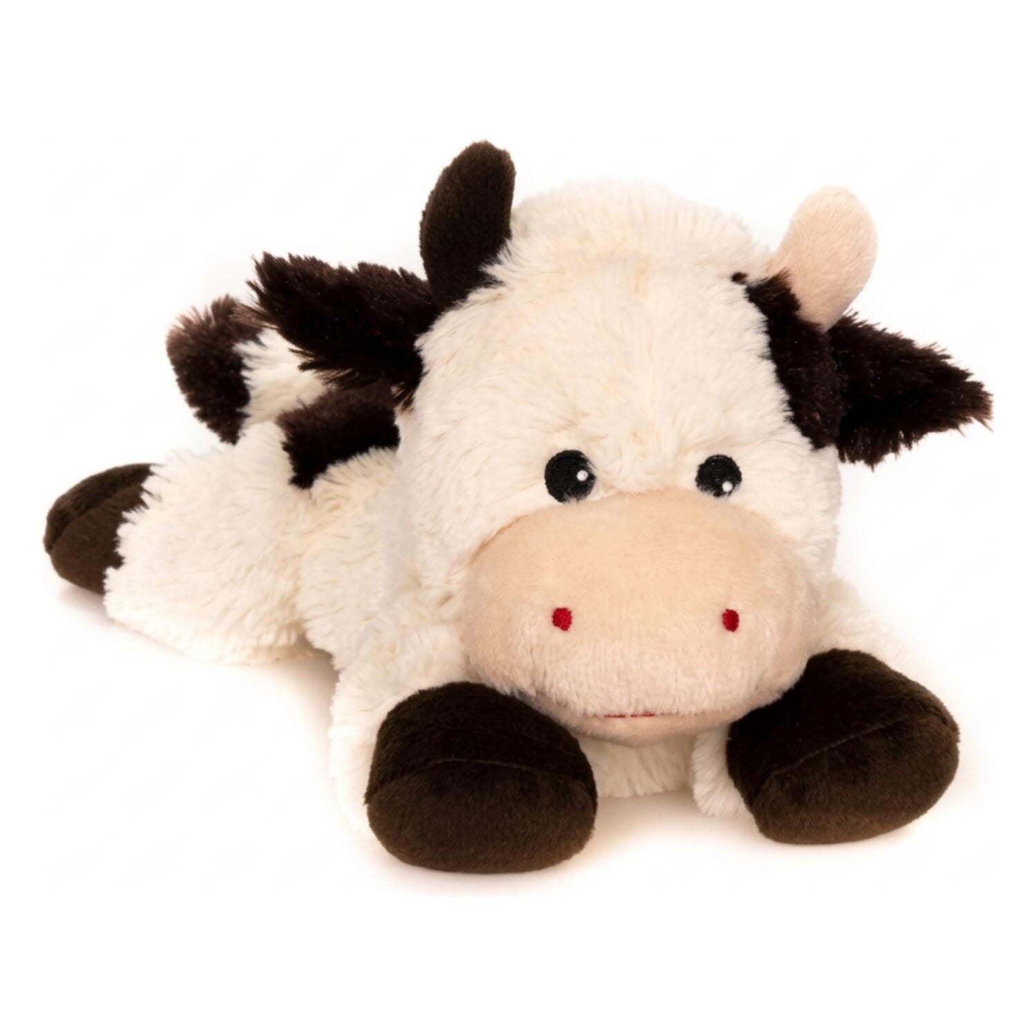 Habibi koe magnetronknuffel - warmteknuffel - 28 cm - pluche - Pluchen speelgoed