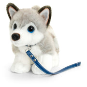 keel-toys-knuffel-husky-aan-riem-grijs-wit-honden-knuffeldier-30-cm_10140864