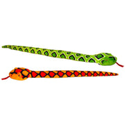 Keel Toys slangen knuffel set - pluche - 2 stuks - 100 cm - Pluchen speelgoed