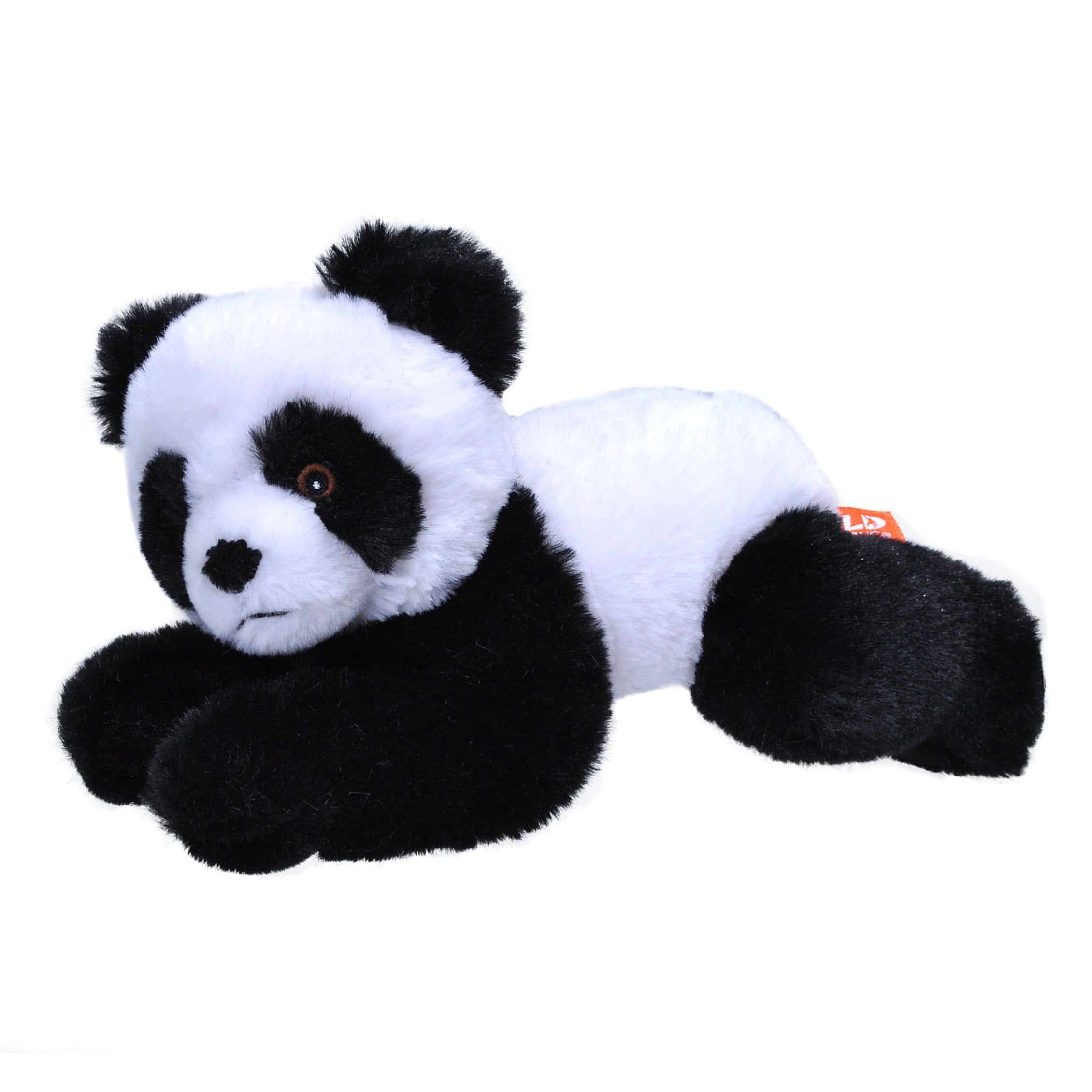 Wild Republic panda knuffel - pluche - 24 cm - zwart/wit - dierenknuffel - Pluchen speelgoed