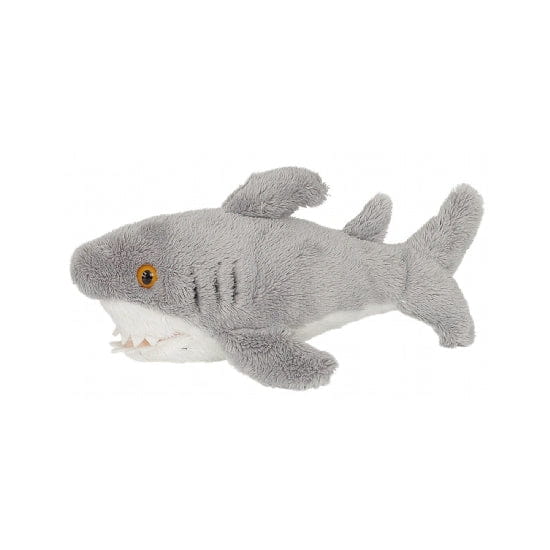 Ravensden haaien knuffel - grijs - 15 cm - pluche - Pluchen speelgoed
