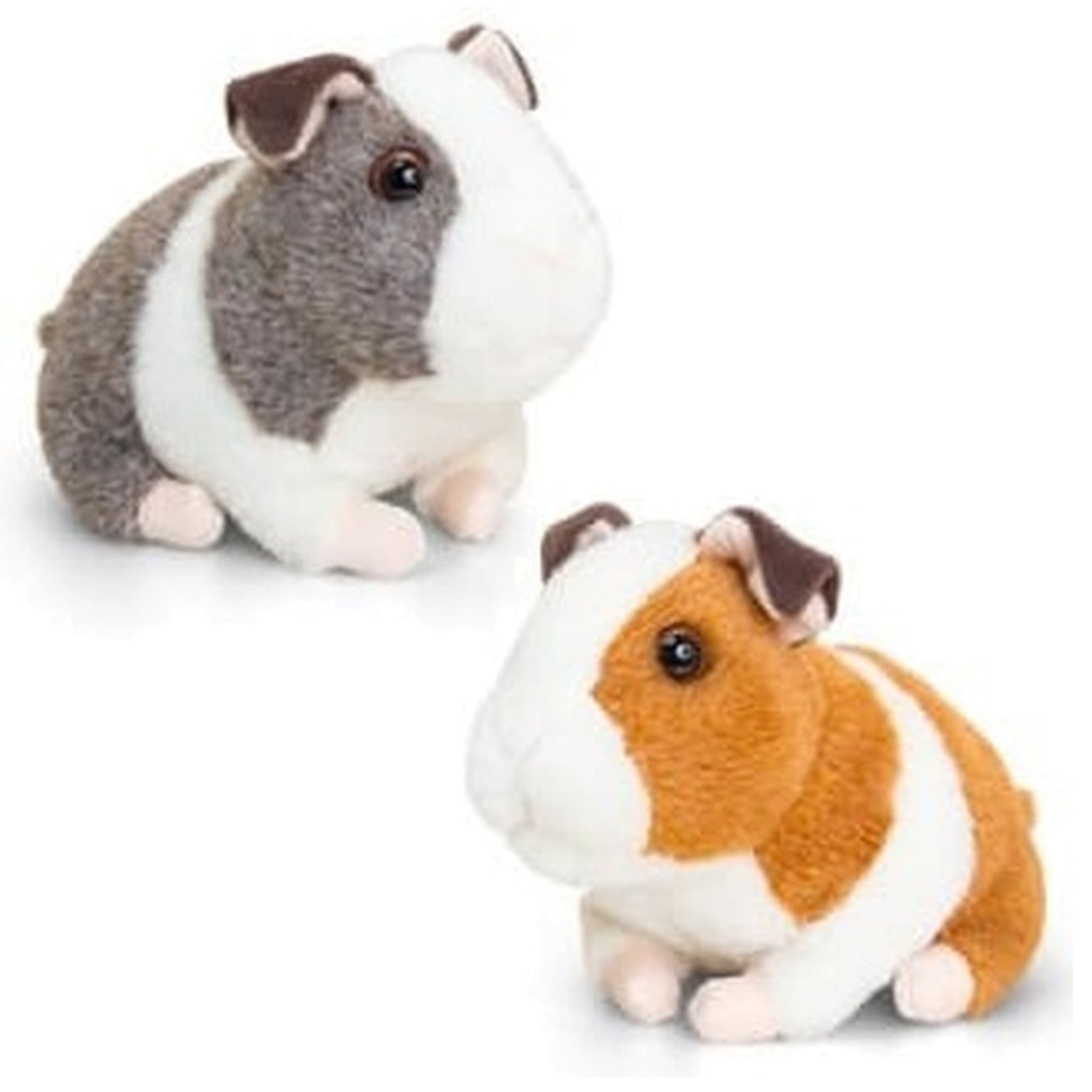 Keel Toys cavia knuffel set - pluche - 16 cm - met geluid - Pluchen speelgoed