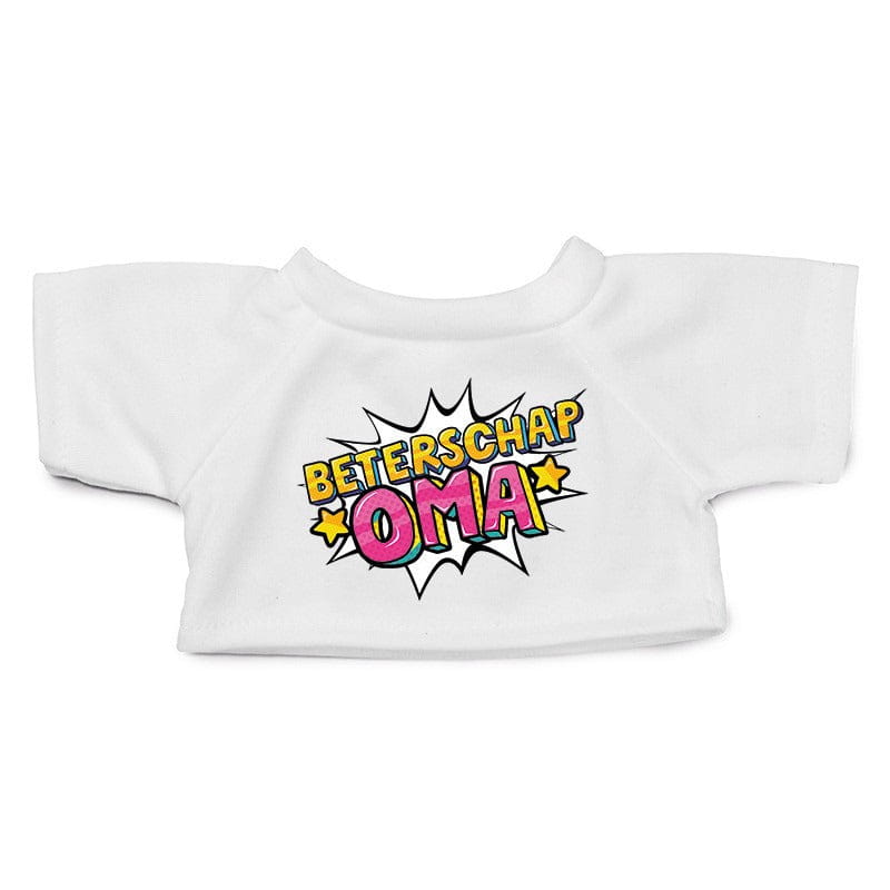 Clothies knuffelkleding Beterschap oma - wit - maat M - Pluchen speelgoed