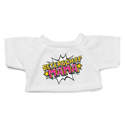 Clothies knuffelkleding - pop art - beterschap mama - wit - M - Pluchen speelgoed
