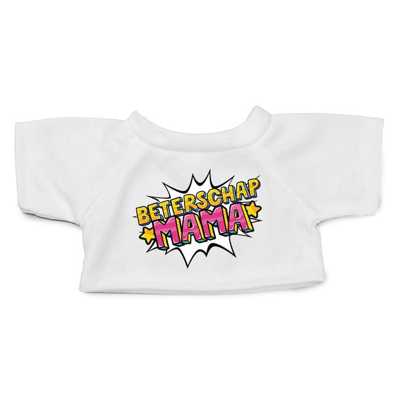Clothies knuffelkleding - pop art - beterschap mama - wit - M - Pluchen speelgoed