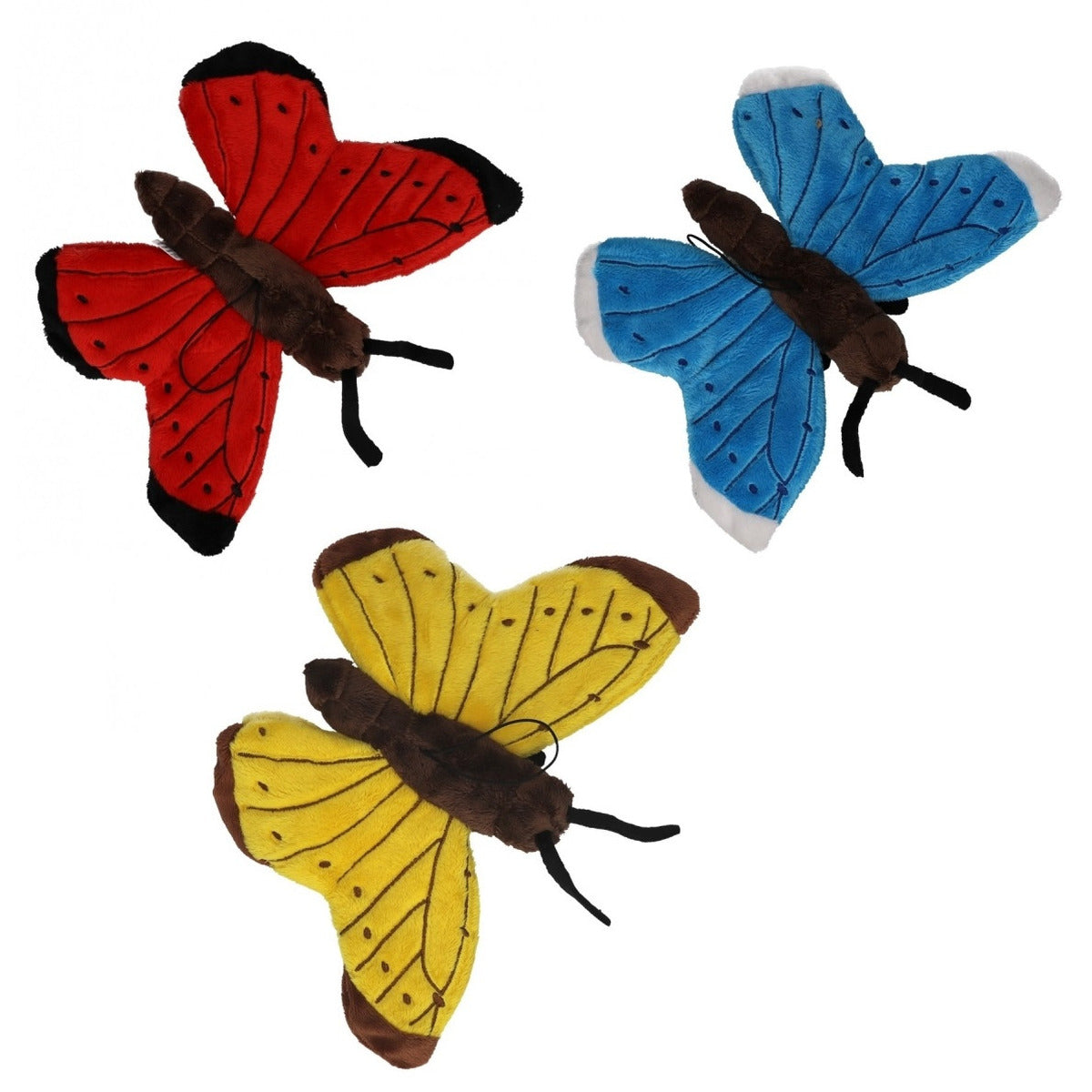 set-van-3x-stuks-pluche-vlinder-knuffeldieren-van-21-cm_10349893