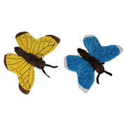 Pluche vlinder knuffeldieren - set van 2 - 21 cm - Pluchen speelgoed