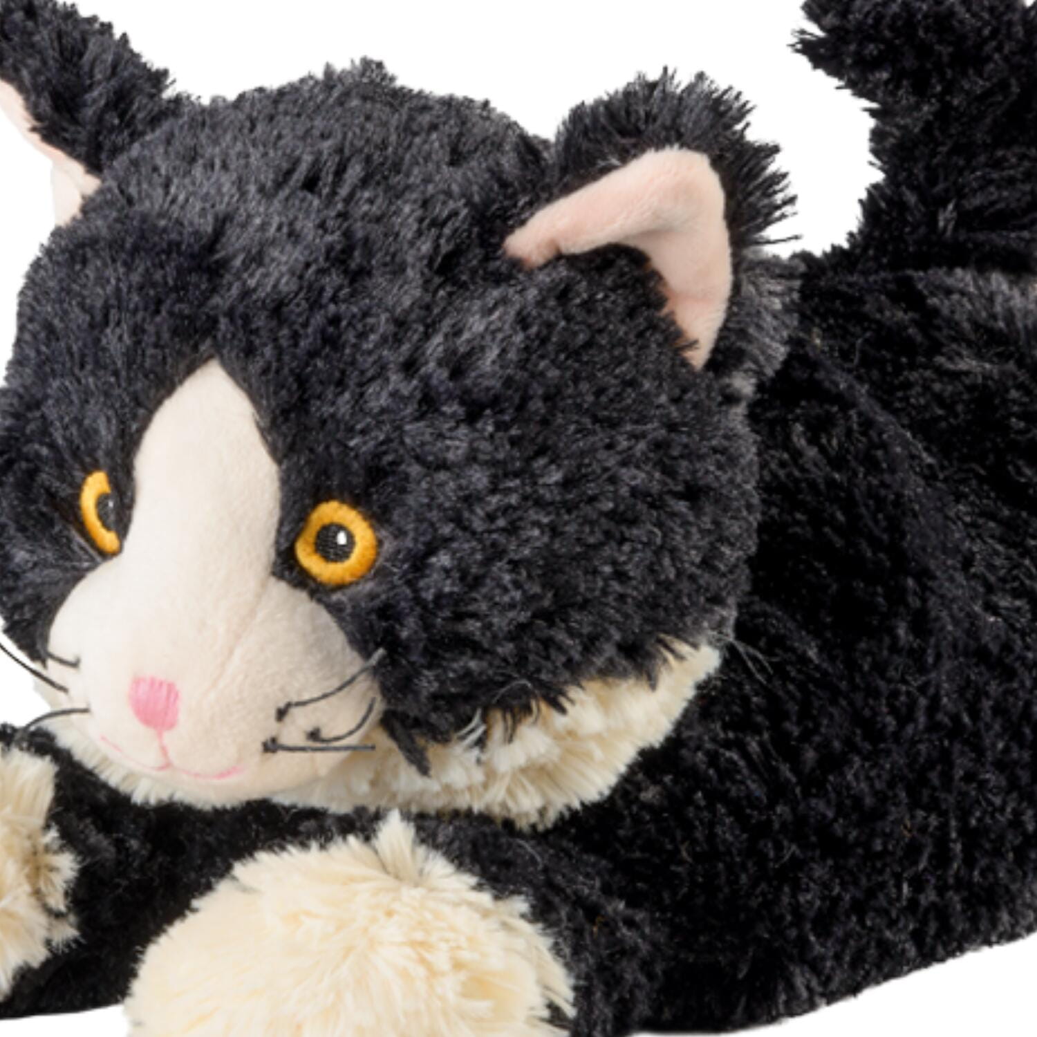 Warmies kat warmteknuffel - pluche - 38 cm - lavendel - Pluchen speelgoed