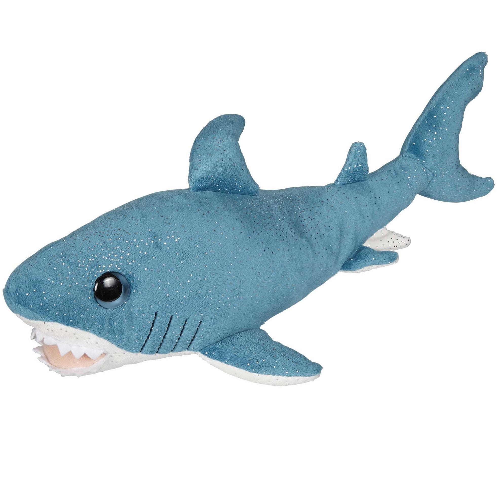 Blauwe haai knuffel - pluche - 36 cm - zeedier - soft-serie - Pluchen speelgoed
