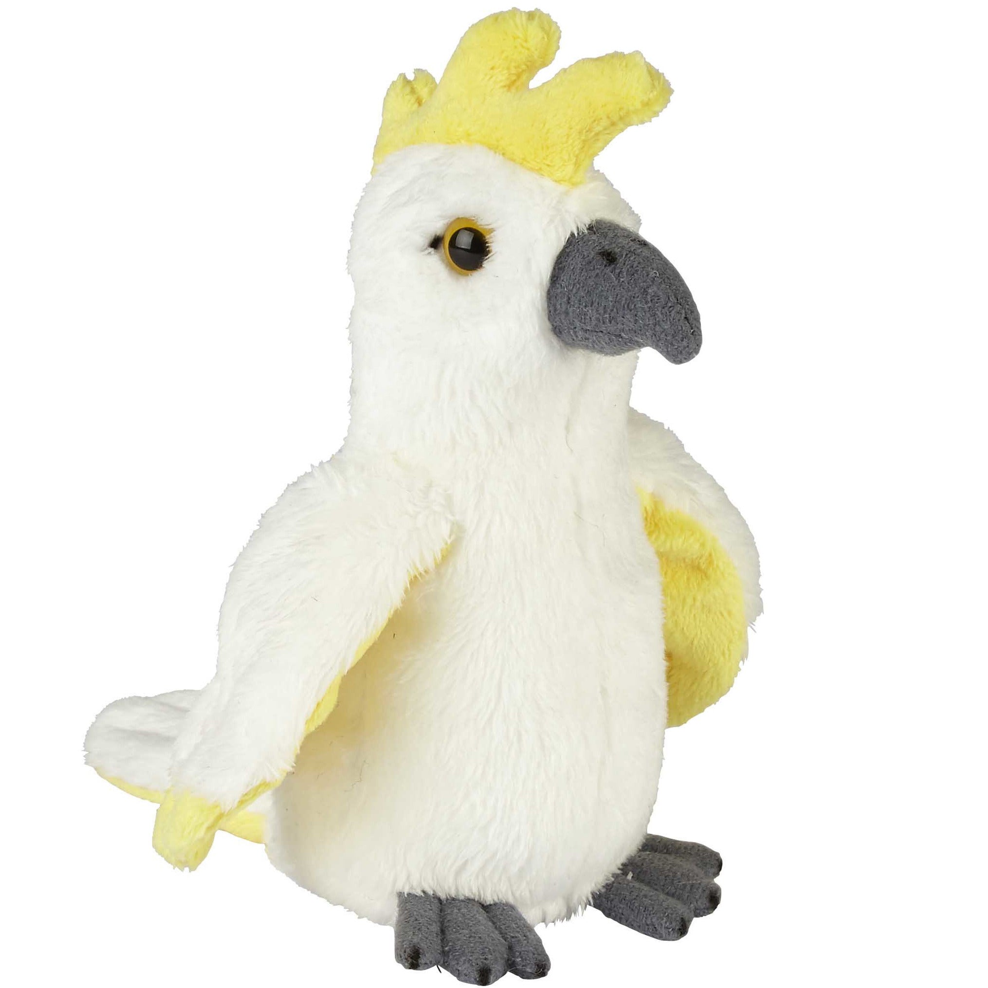ravensden-pluche-knuffel-dieren-kaketoe-vogel-wit-15-cm-tropische-vogels_10325909