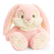 Keel Toys konijn/haas knuffel - lichtroze - zittend - 15 cm - Pluchen speelgoed