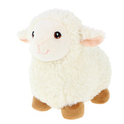 Keel Toys schaap/lammetje knuffel - wit - lopend - 18 cm - Pluchen speelgoed