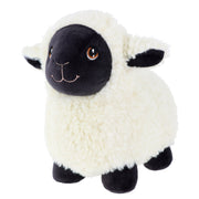 Keel Toys schaap knuffel - pluche - wit/zwart - 18 cm - Pluchen speelgoed