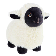 Keel Toys schaap knuffel - pluche - wit/zwart - 25 cm - Pluchen speelgoed