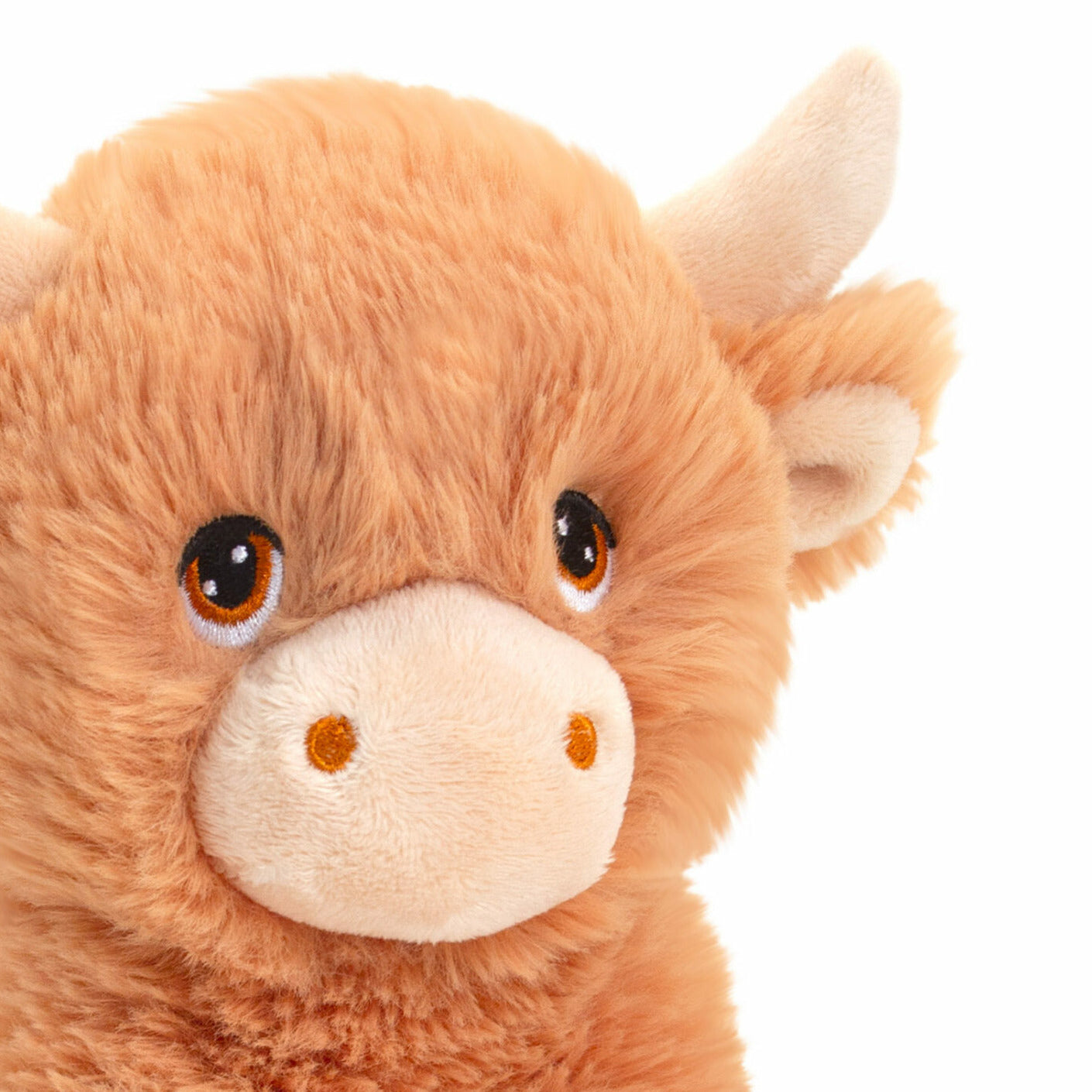 keel-toys-pluche-koe-knuffel-bruin-zittend-18-cm_10410922-1