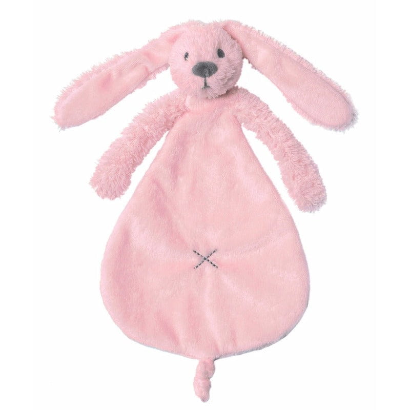 Happy Horse Richie konijn knuffeldoekje - roze - pluche - 25 cm