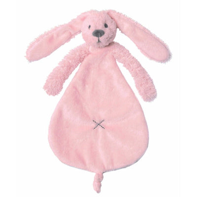 Happy Horse Richie konijn knuffeldoekje - roze - pluche - 25 cm