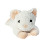 Warmte knuffel Muis - wit - 30 cm - magnetron opwarmknuffel - Pluchen speelgoed