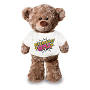 Knuffel teddybeer - beterschap oma - pluche - 24 cm - Pluchen speelgoed