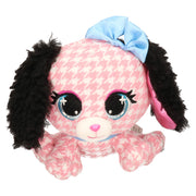 P-Lushes Pets basset hond knuffel - pluche - roze - 15 cm - Pluchen speelgoed