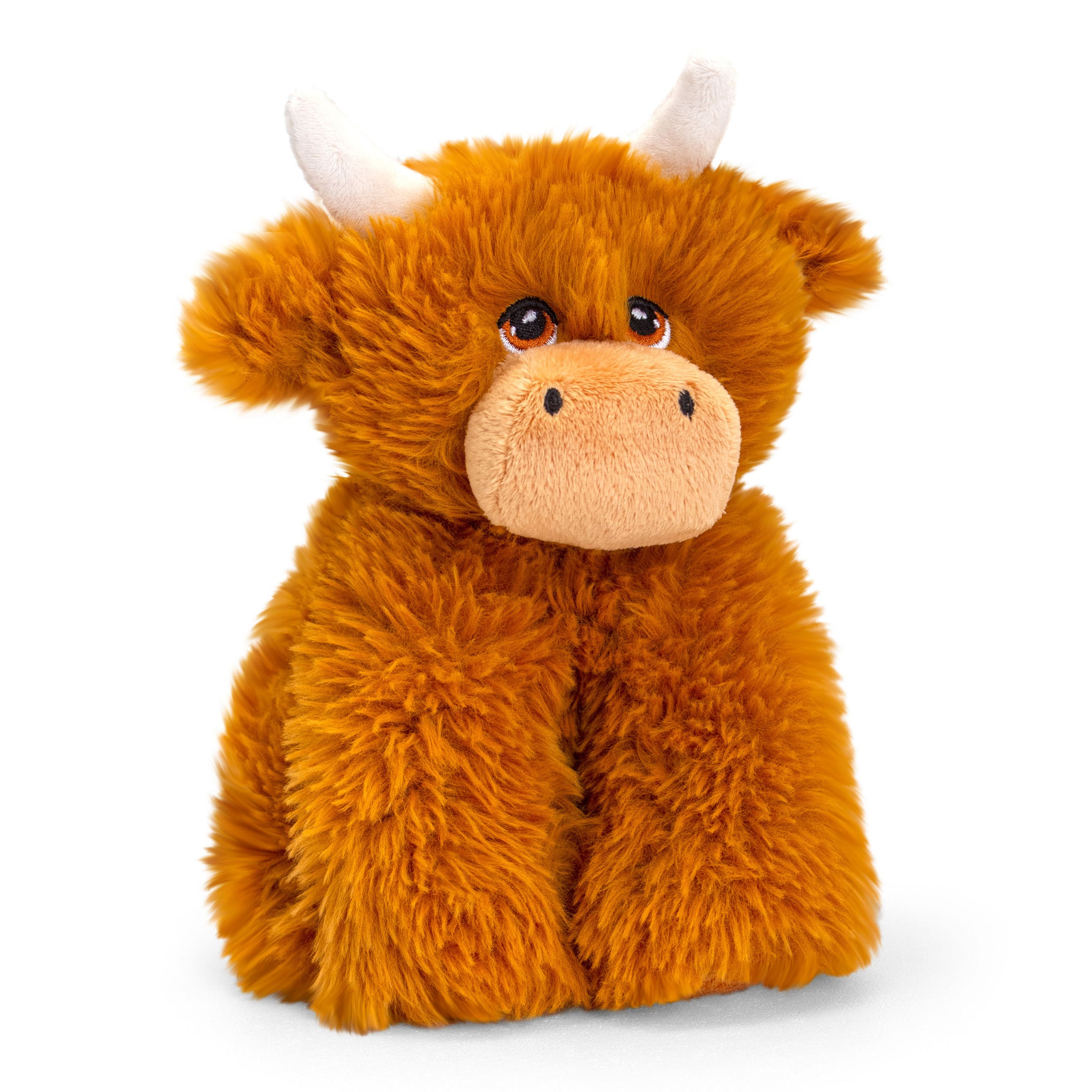 keel-toys-pluche-schotse-hooglander-koe-met-hoorns-knuffeldier-bruin-zittend-20-cm_10410927
