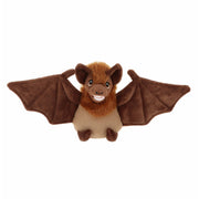 Keel Toys vleermuis knuffel - bruin pluche - 15 cm - Pluchen speelgoed