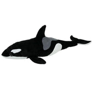 Nature Planet orka knuffel - pluche - zwart/wit - 54 cm - Pluchen speelgoed