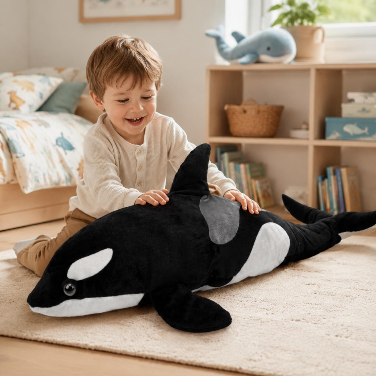 nature-planet-orka-knuffel-pluche-zwart-wit-90-cm_10464935-5