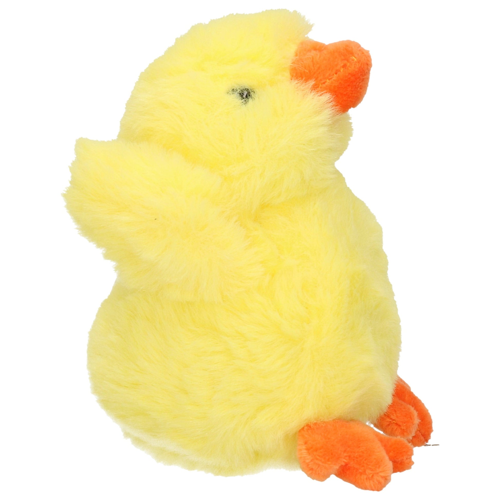 Pluche kuiken knuffel - geel - 12 cm - Pasen thema - Pluchen speelgoed