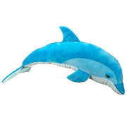 Nature Planet dolfijn knuffel - zacht pluche - blauw - 85 cm - Pluchen speelgoed
