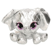 P-Lushes Pets olifant - pluche - zilver - 16 cm - Pluchen speelgoed
