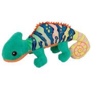 Nature Planet kameleon knuffel - pluche - multi kleur - 13 cm - Pluchen speelgoed