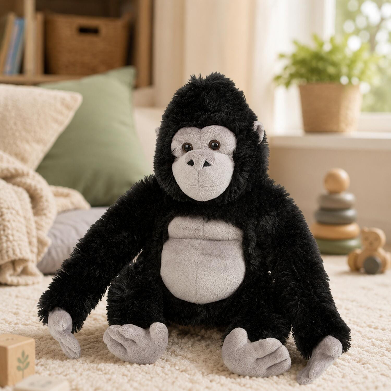 Ravensden gorilla knuffel - pluche - 30 cm - apenknuffel - Pluchen speelgoed