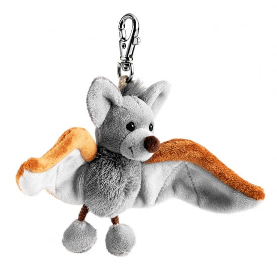 Vampi vleermuis sleutelhanger - pluche - 10 cm - clip - Pluchen speelgoed