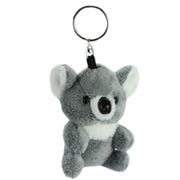 Cornelissen pluche koala knuffel - sleutelhanger - grijs - 10 cm - Pluchen speelgoed