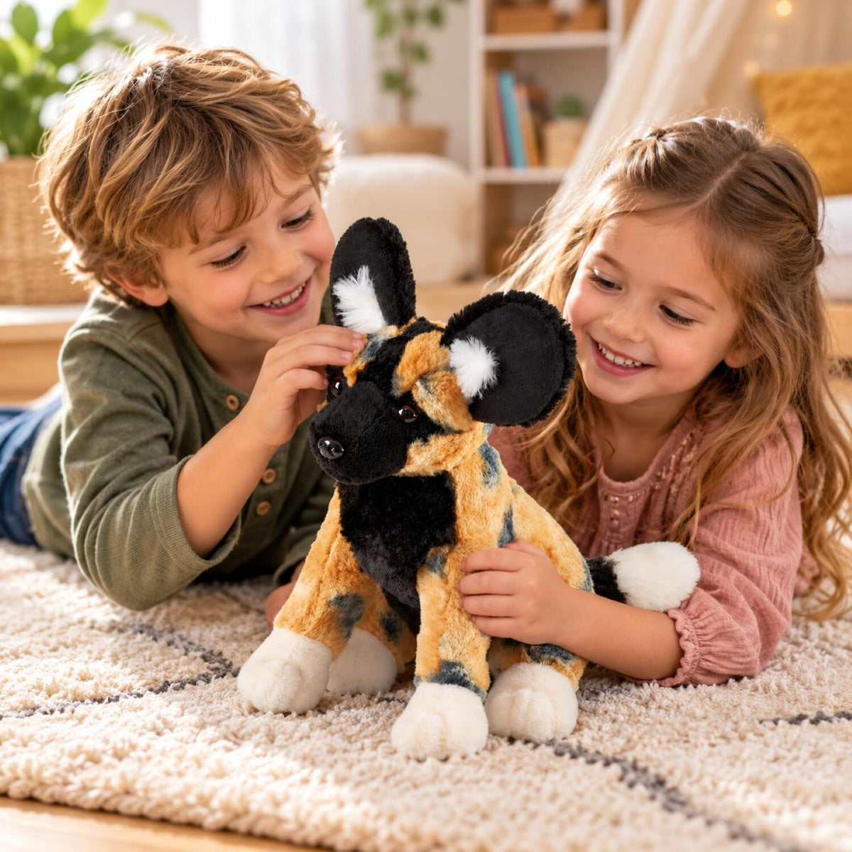 pluche-wilde-hond-knuffel-safari-dier-30-cm_10056963-3