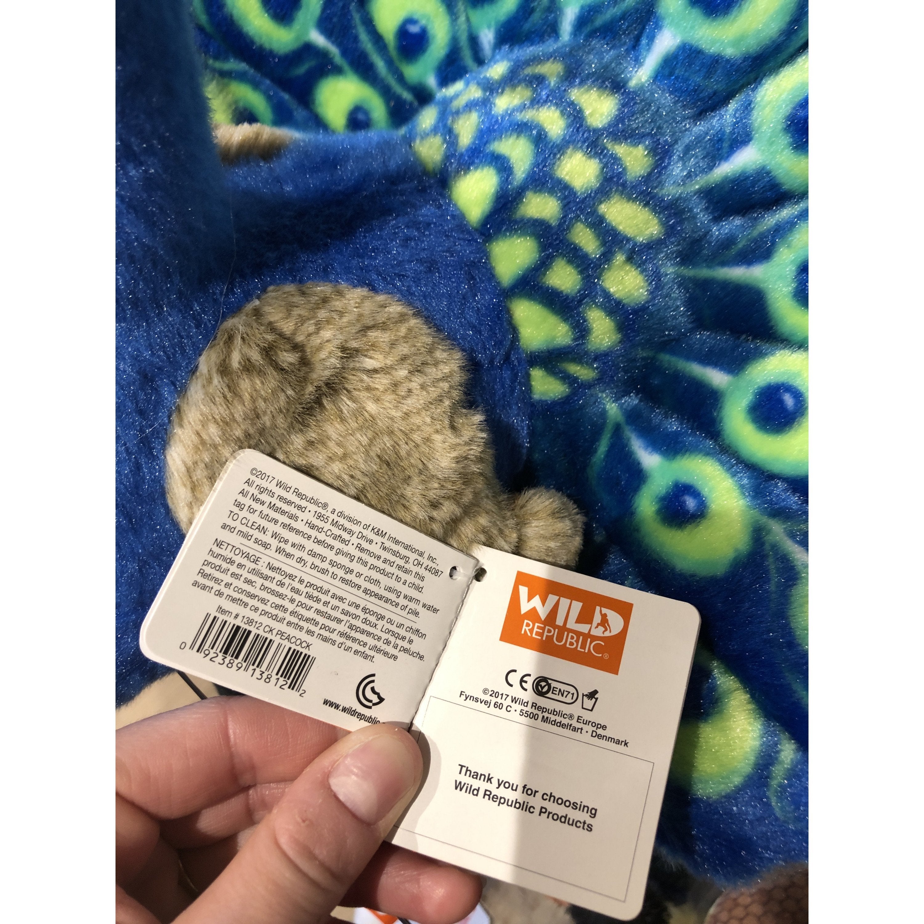 wild-republic-knuffel-pauw-30-cm-pluche-groen-blauw-vogels_10006973-3