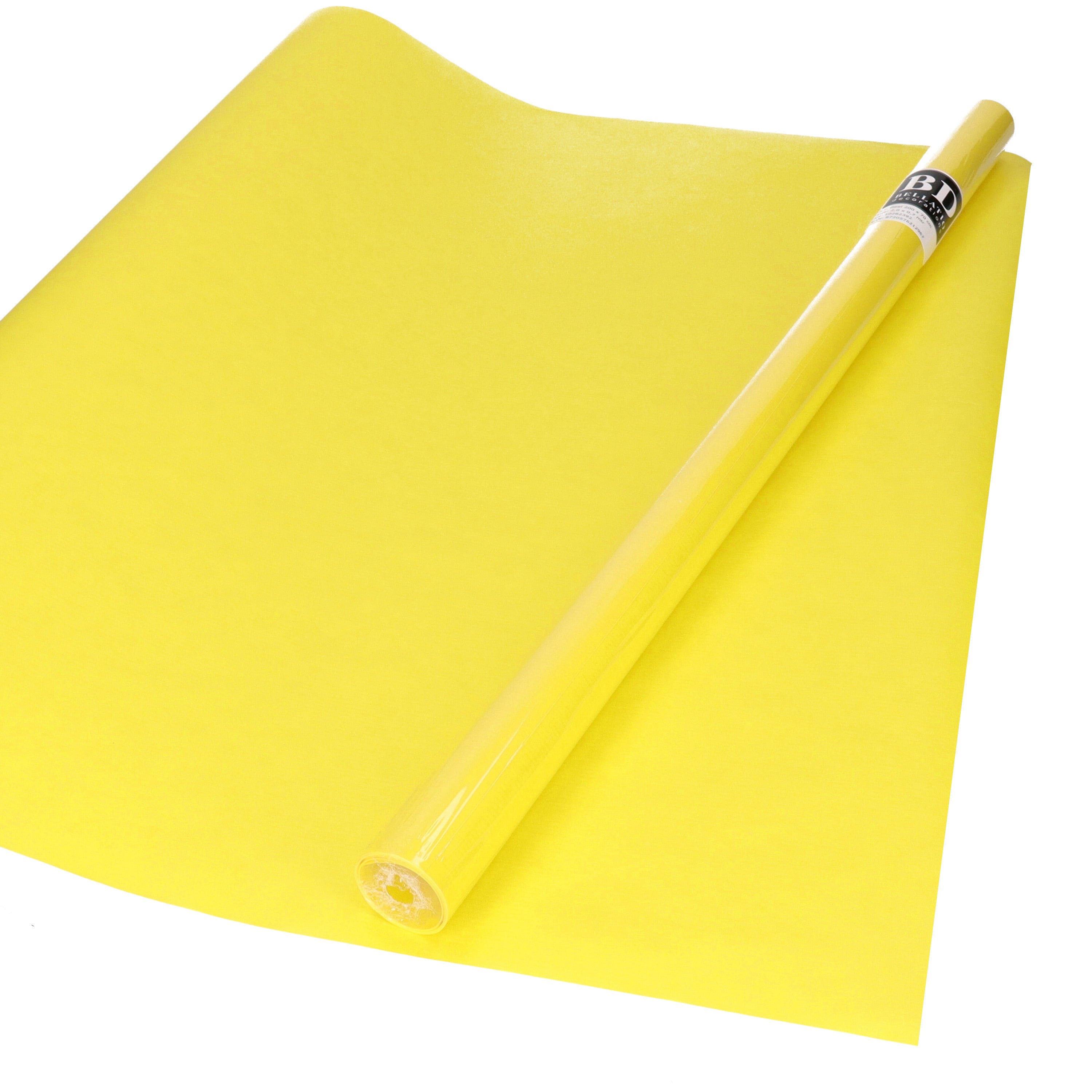 bellatio-decorations-cadeaupapier-geel-200x70-cm-inpakpapier_10501975-2