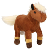 Cornelissen paardenknuffel - bruin pluche - 25 cm - boerderijdier - Pluchen speelgoed