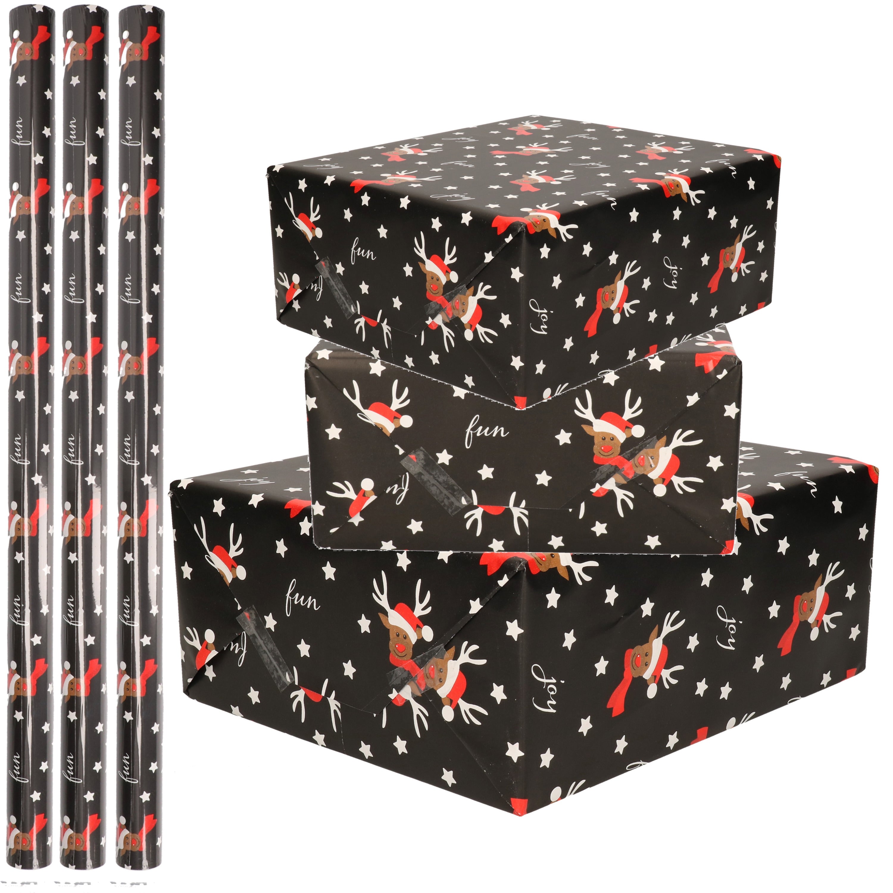 bellatio-decorations-kerst-cadeaupapier-zwart-250x70-cm-rendier_10501978-3