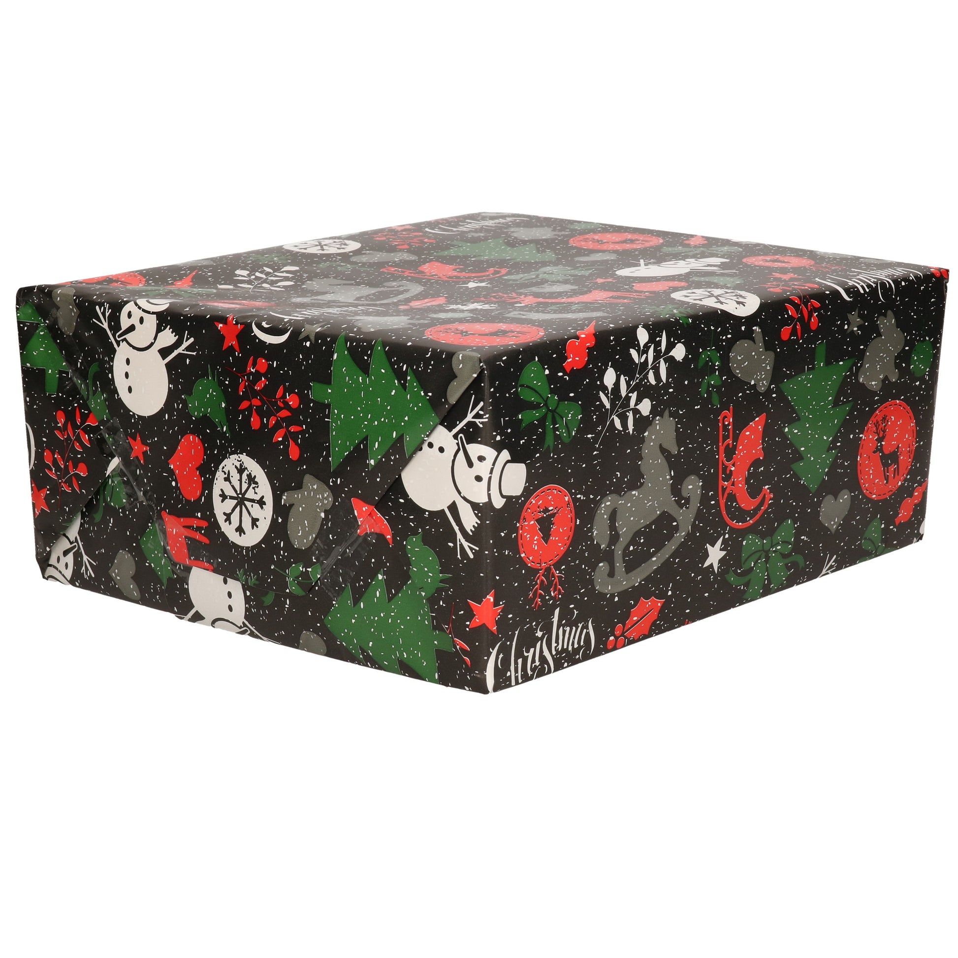 bellatio-decorations-kerst-cadeaupapier-zwart-rood-250x70-cm_10501979-1