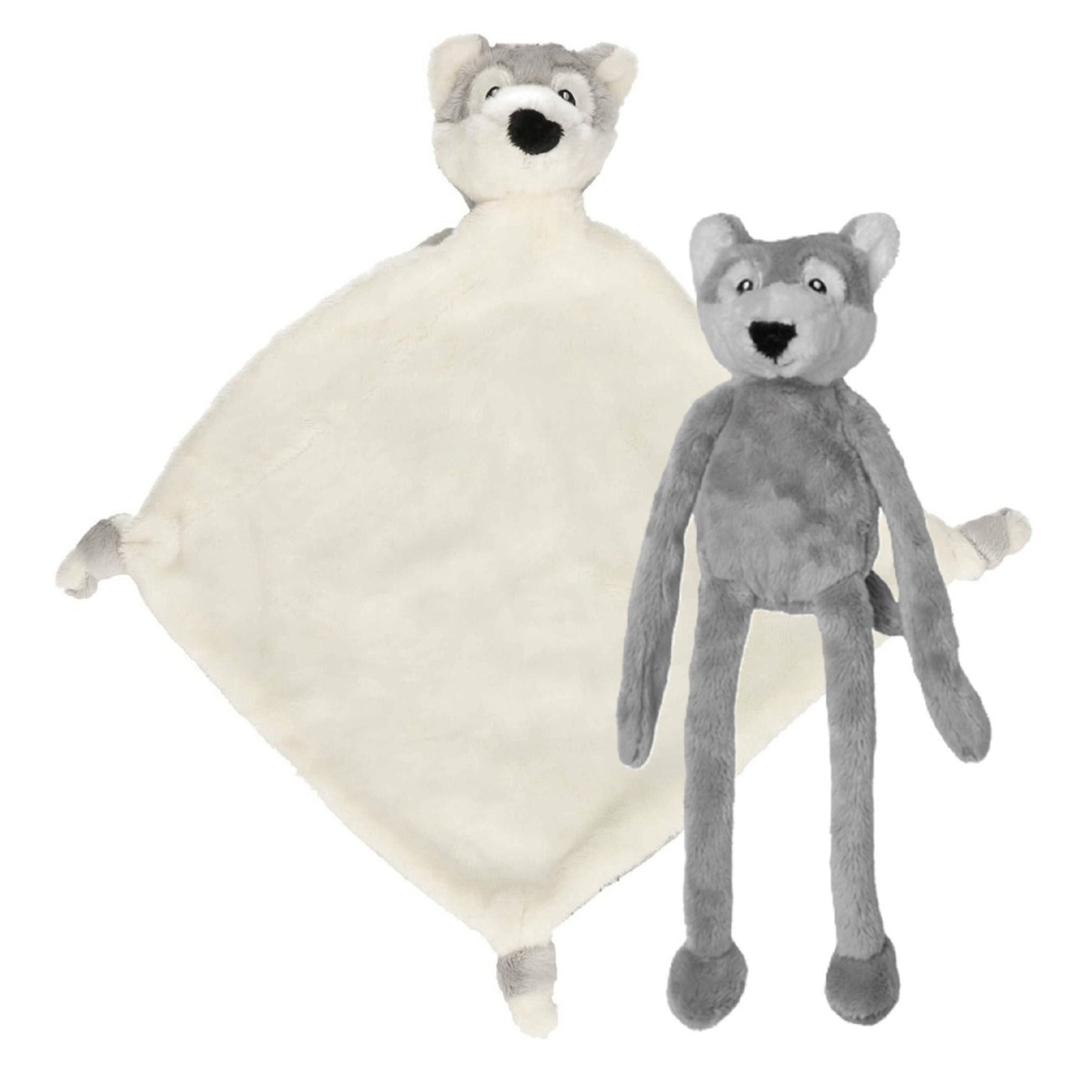 nature-planet-pluche-dieren-setje-wolf-knuffel-van-33-cm-en-tutteldoekje-40-cm_10359990-1
