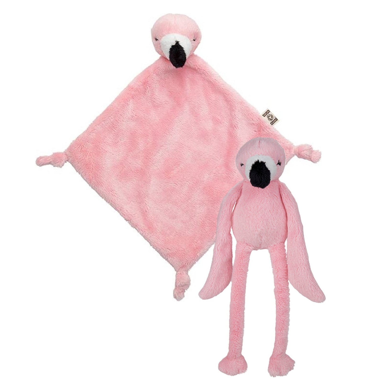 pluche-dieren-setje-roze-flamingo-knuffel-van-33-cm-en-tutteldoekje-40-cm_10359992-1