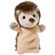 Bruine egel handpop - pluche knuffel - 25 cm - Handpoppen