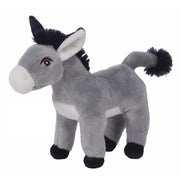 Ezel Henkie knuffel - pluche - grijs - 24 cm - dierenknuffel - Pluchen speelgoed